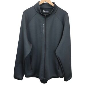 VRST Second Skin Mens XXL Full Zip Track Jacket Athletic Gray Casual Outerwear